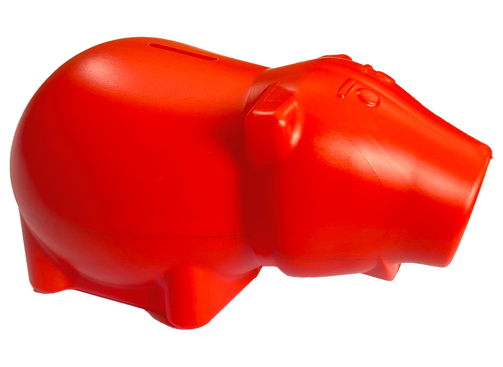 Ref. 310 - Cofre Porquinho (Vermelho)